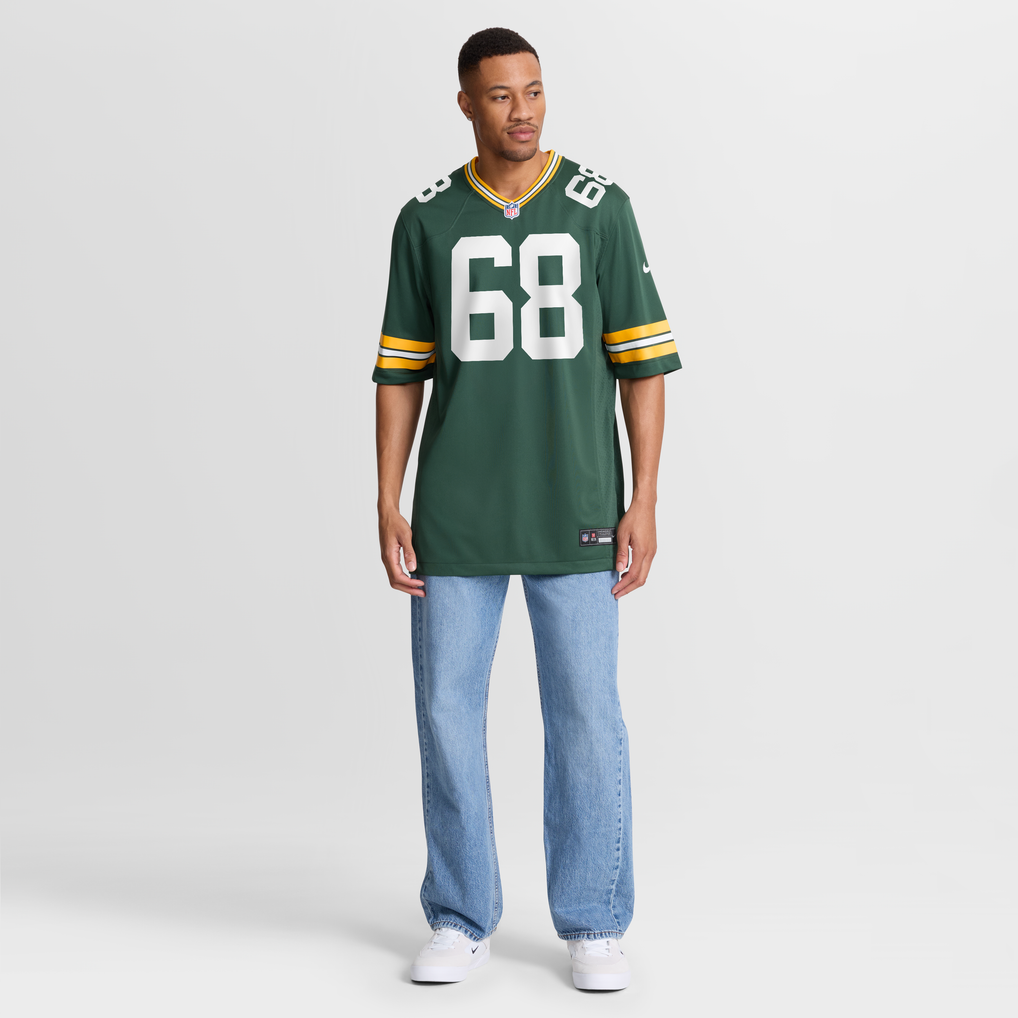 Men's Green Bay Packers Dillon Wade Nike Green Team Game Jersey - Image 3
