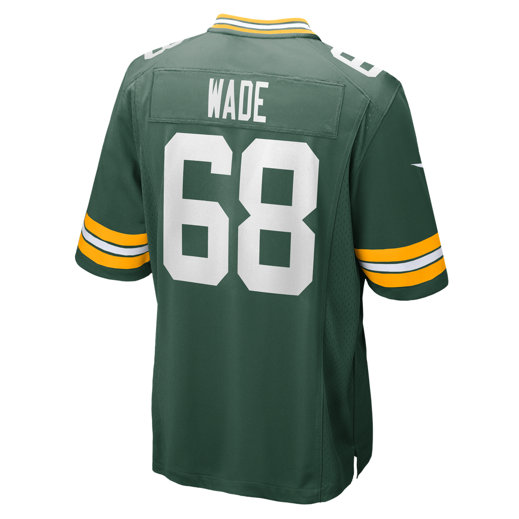Men's Green Bay Packers Dillon Wade Nike Green Team Game Jersey - Image 6