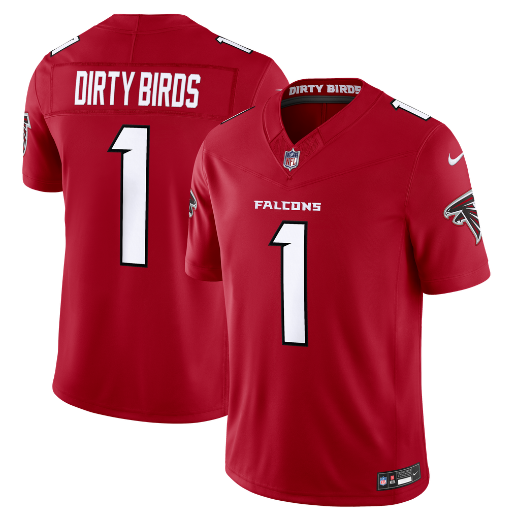 Men's Atlanta Falcons Dirty Birds Nike Red Team Vapor F.U.S.E. Stitched Limited Jersey