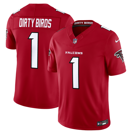 Men's Atlanta Falcons Dirty Birds Nike Red Team Vapor F.U.S.E. Stitched Limited Jersey