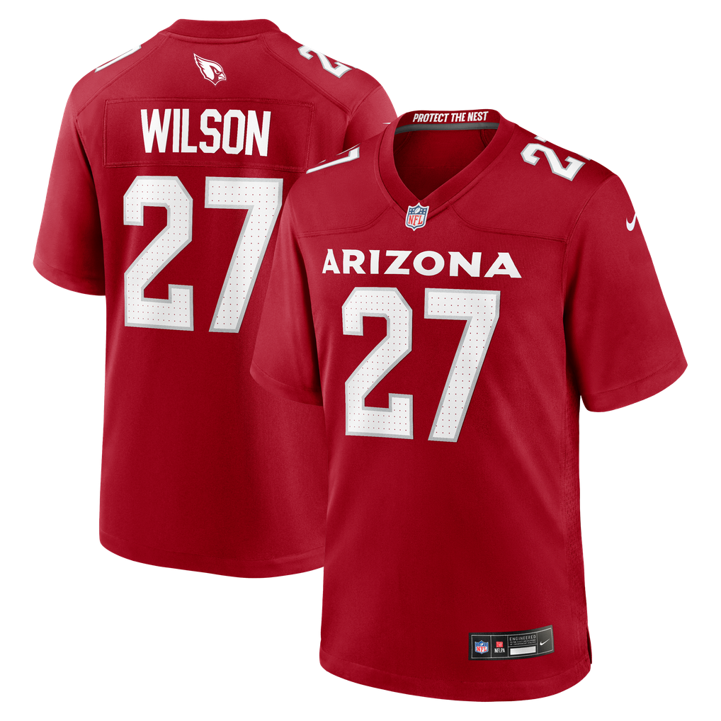 Men's Arizona Cardinals Divaad Wilson Nike  Cardinal Team Game Jersey - Image 1
