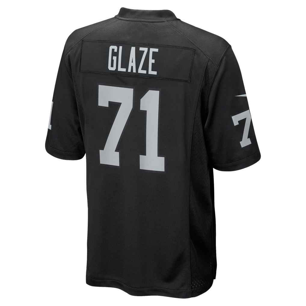 Men's Las Vegas Raiders DJ Glaze Nike  Black Team Game Jersey - Image 4