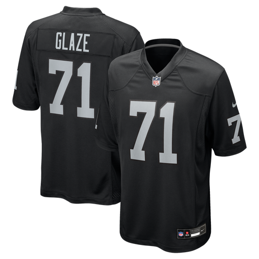 Men's Las Vegas Raiders DJ Glaze Nike  Black Team Game Jersey - Image 1
