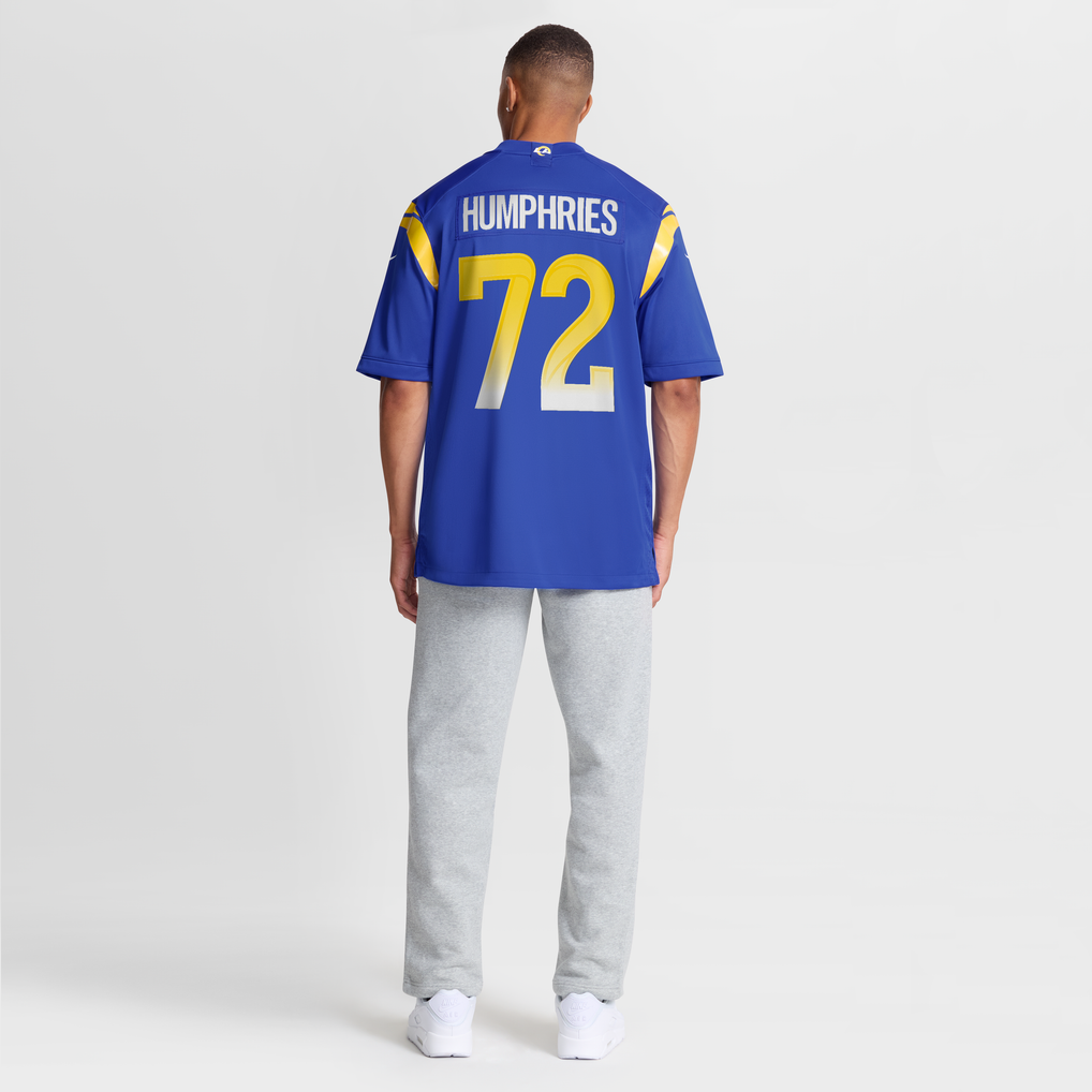 Men's Los Angeles Rams D.J. Humphries Nike  Royal Team Game Jersey - Image 9