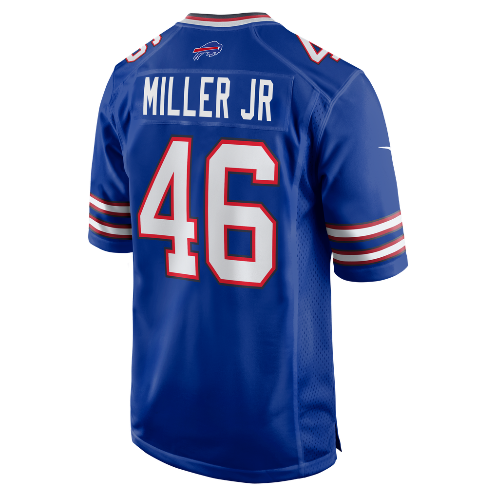 Men's Buffalo Bills DJ Miller Jr. Nike Royal Team Game Jersey - Image 6