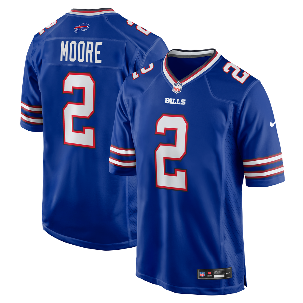 Men's Buffalo Bills D.J. Moore Nike Royal Game Jersey - Image 2