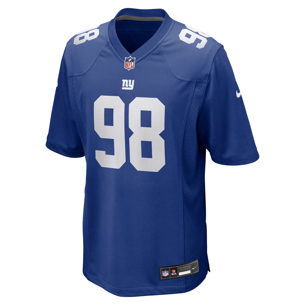 Men's New York Giants D.J. Reader Nike Royal Game Jersey - Image 3
