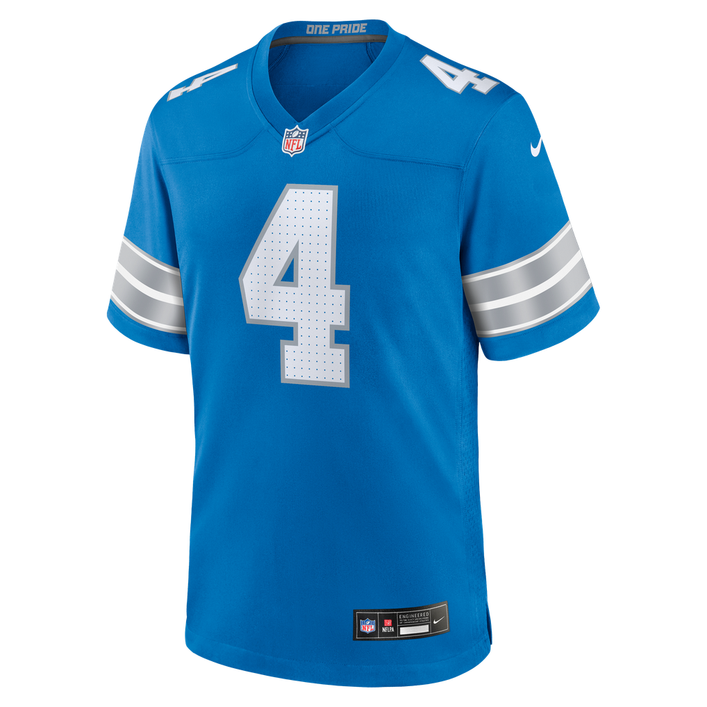 Men's Detroit Lions D.J. Reed Nike  Blue Team Game Jersey - Image 3