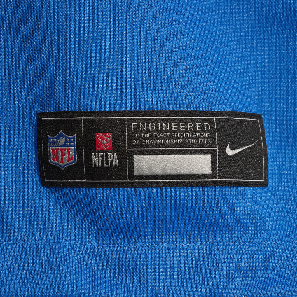 Men's Detroit Lions D.J. Reed Nike  Blue Team Game Jersey - Image 7