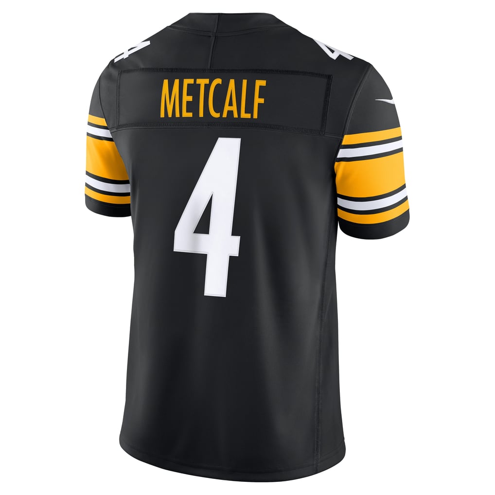 Men's Pittsburgh Steelers DK Metcalf Nike Black Team Vapor F.U.S.E. Stitched Limited Jersey - Image 4