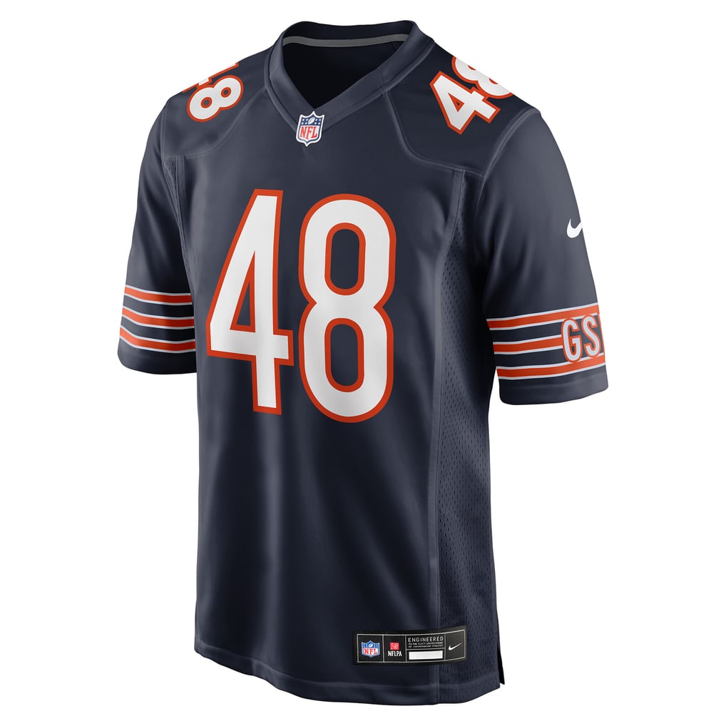 Men's Chicago Bears D'Marco Jackson Nike Navy Team Game Jersey - Image 3