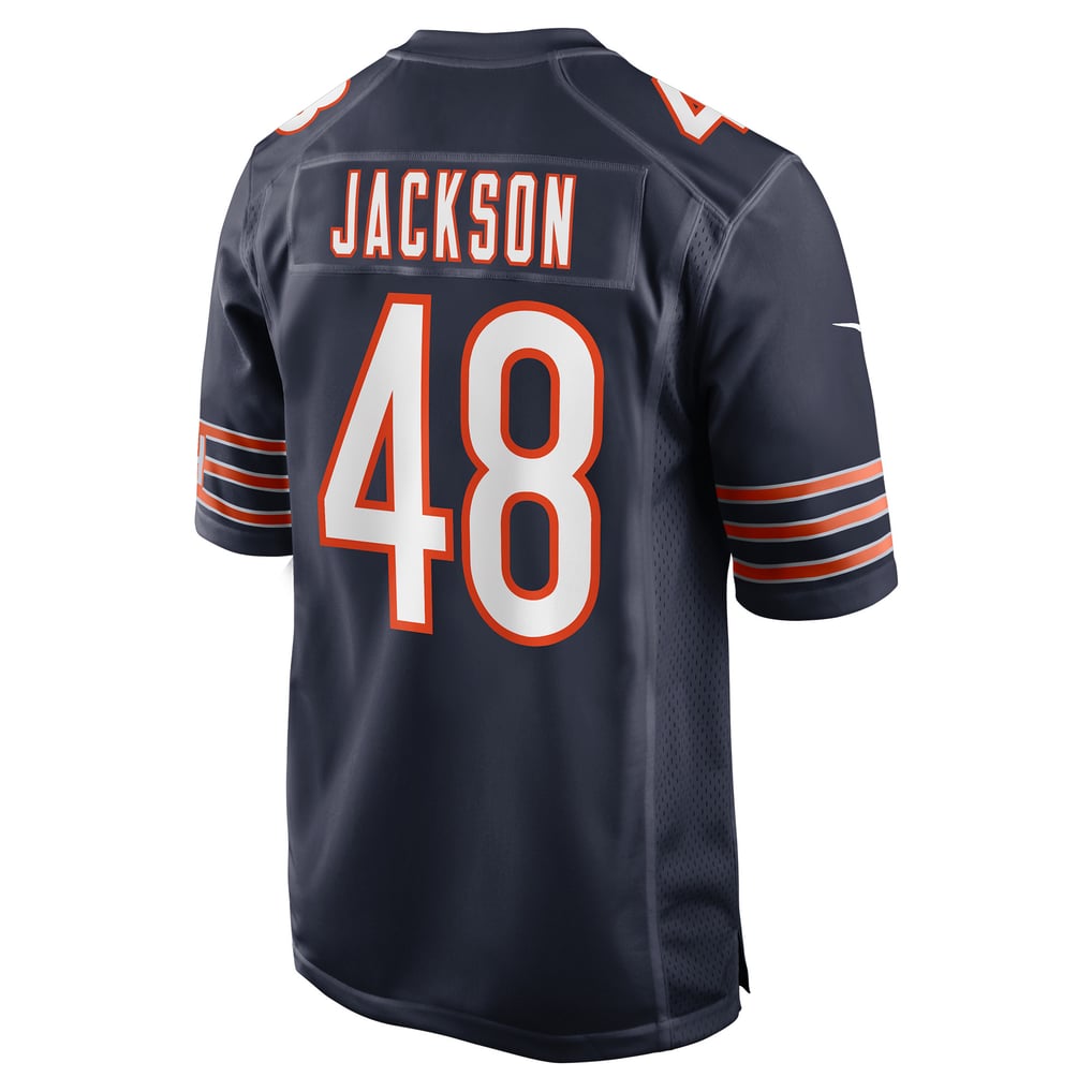 Men's Chicago Bears D'Marco Jackson Nike Navy Team Game Jersey - Image 4