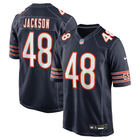 Men's Chicago Bears D'Marco Jackson Nike Navy Team Game Jersey - Image 1