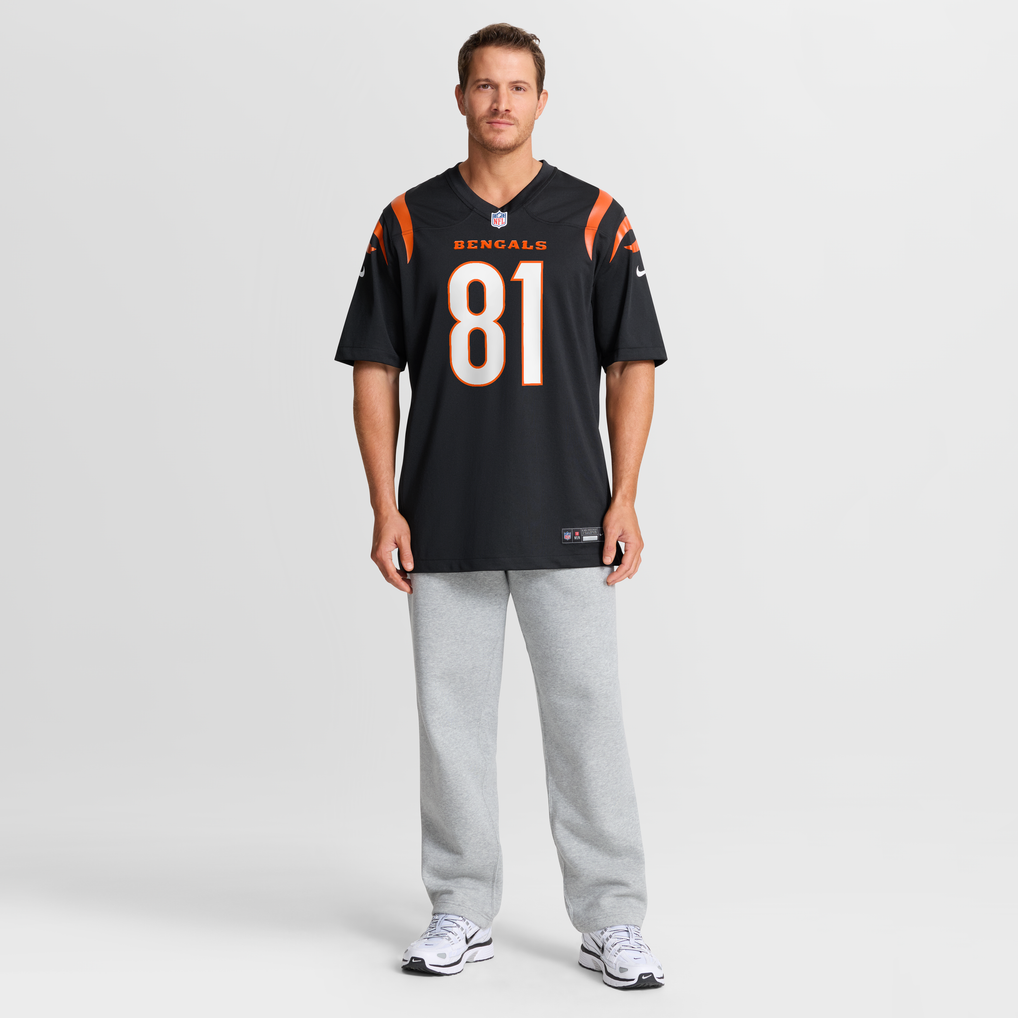 Men's Cincinnati Bengals Dohnte Meyers Nike Black Team Game Jersey - Image 3