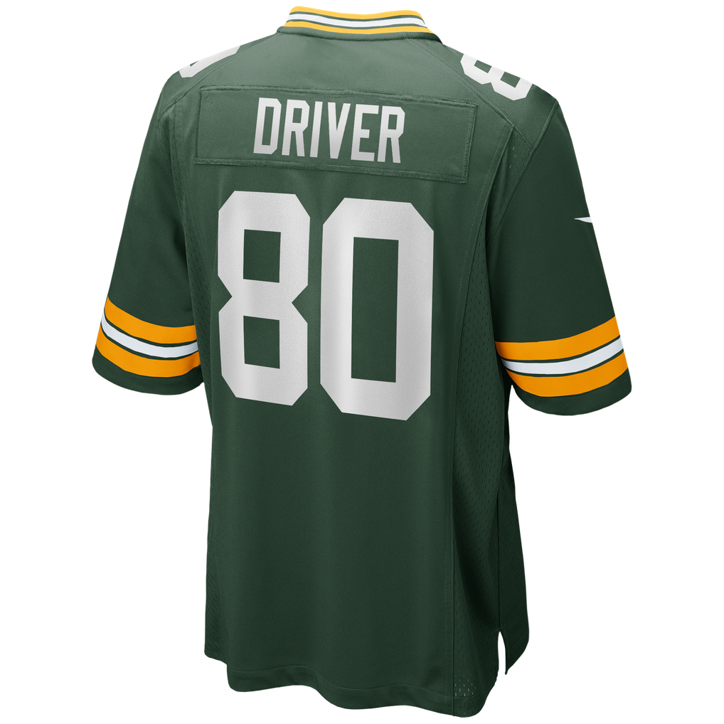 Men's Green Bay Packers Donald Driver Nike Green Game Retired Player Jersey - Image 4