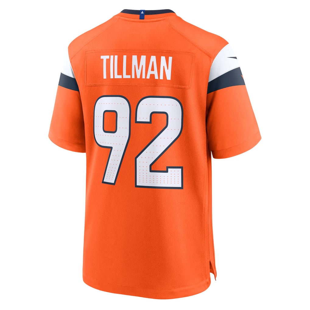 Men's Denver Broncos Dondrea Tillman Nike  Orange Team Game Jersey - Image 4