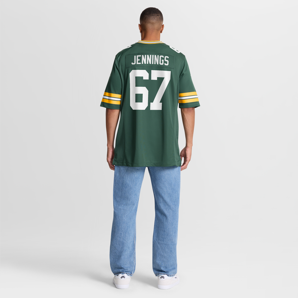 Men's Green Bay Packers Donovan Jennings Nike  Green Team Game Jersey - Image 9