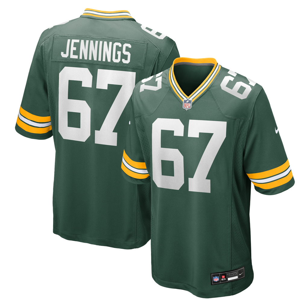 Men's Green Bay Packers Donovan Jennings Nike  Green Team Game Jersey - Image 1