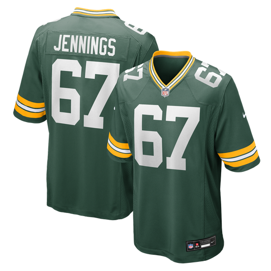 Men's Green Bay Packers Donovan Jennings Nike  Green Team Game Jersey - Image 1