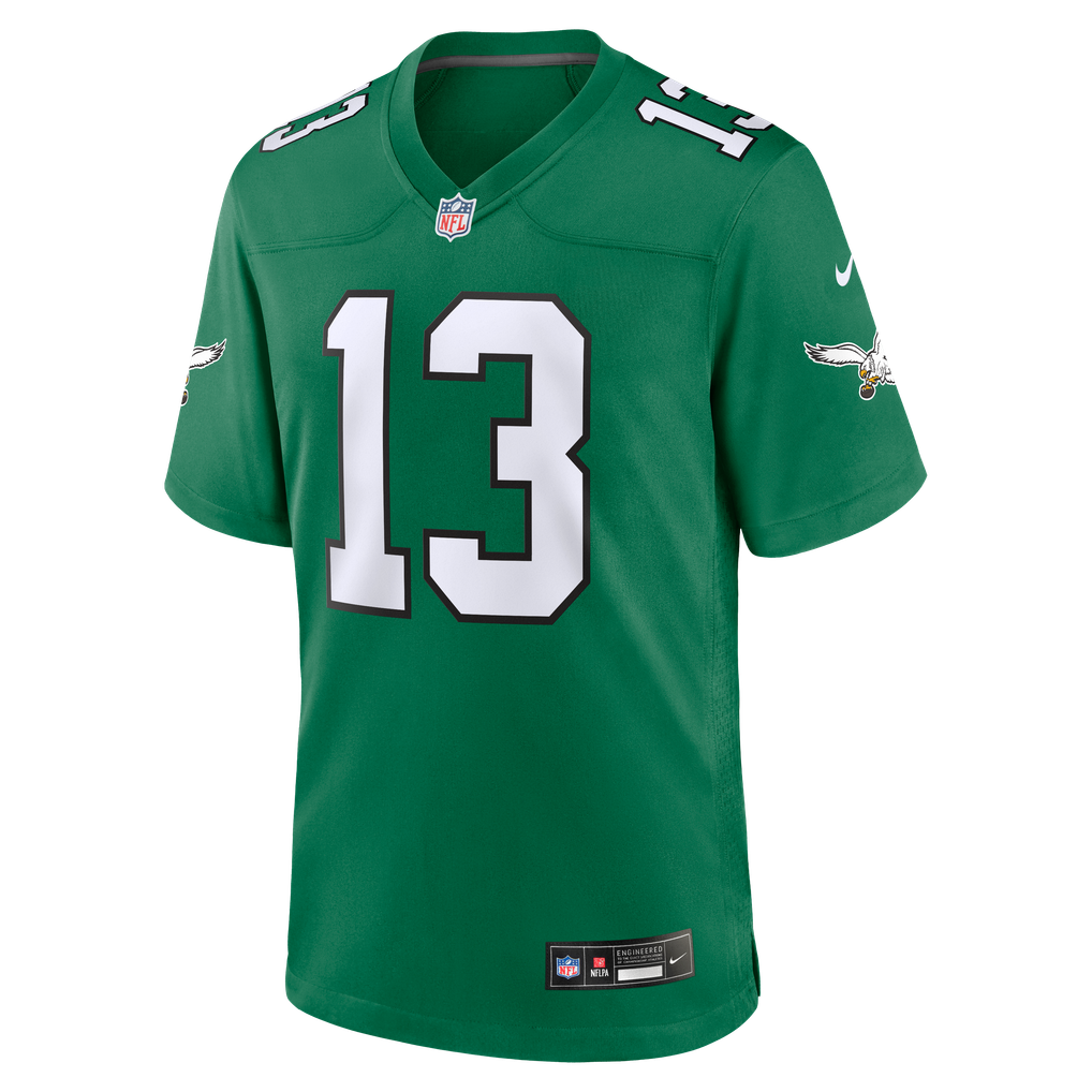 Men's Philadelphia Eagles Dontayvion Wicks Nike Kelly Green Alternate  Game Jersey - Image 3
