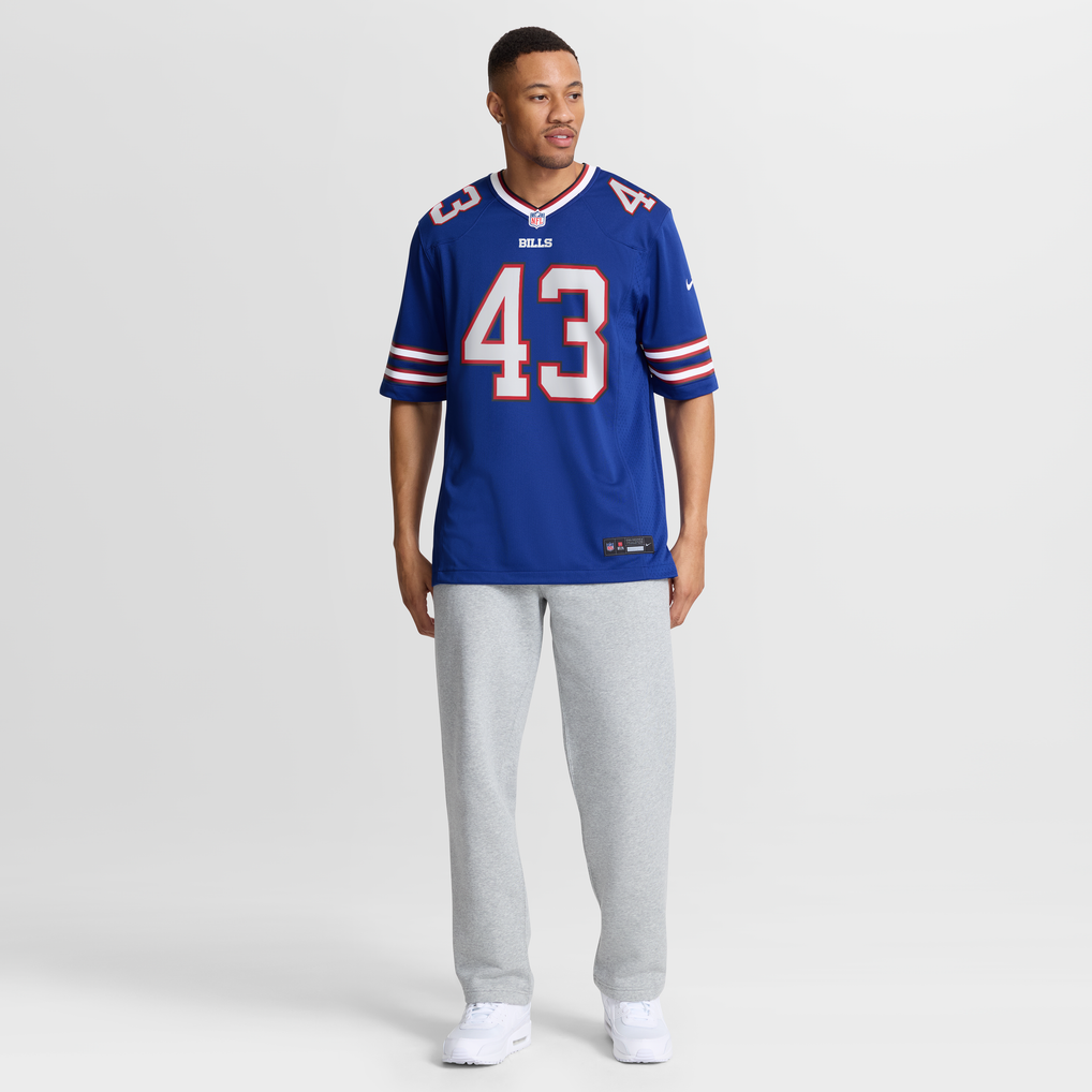 Men's Buffalo Bills Dorian Strong Nike  Royal Team Game Jersey - Image 8