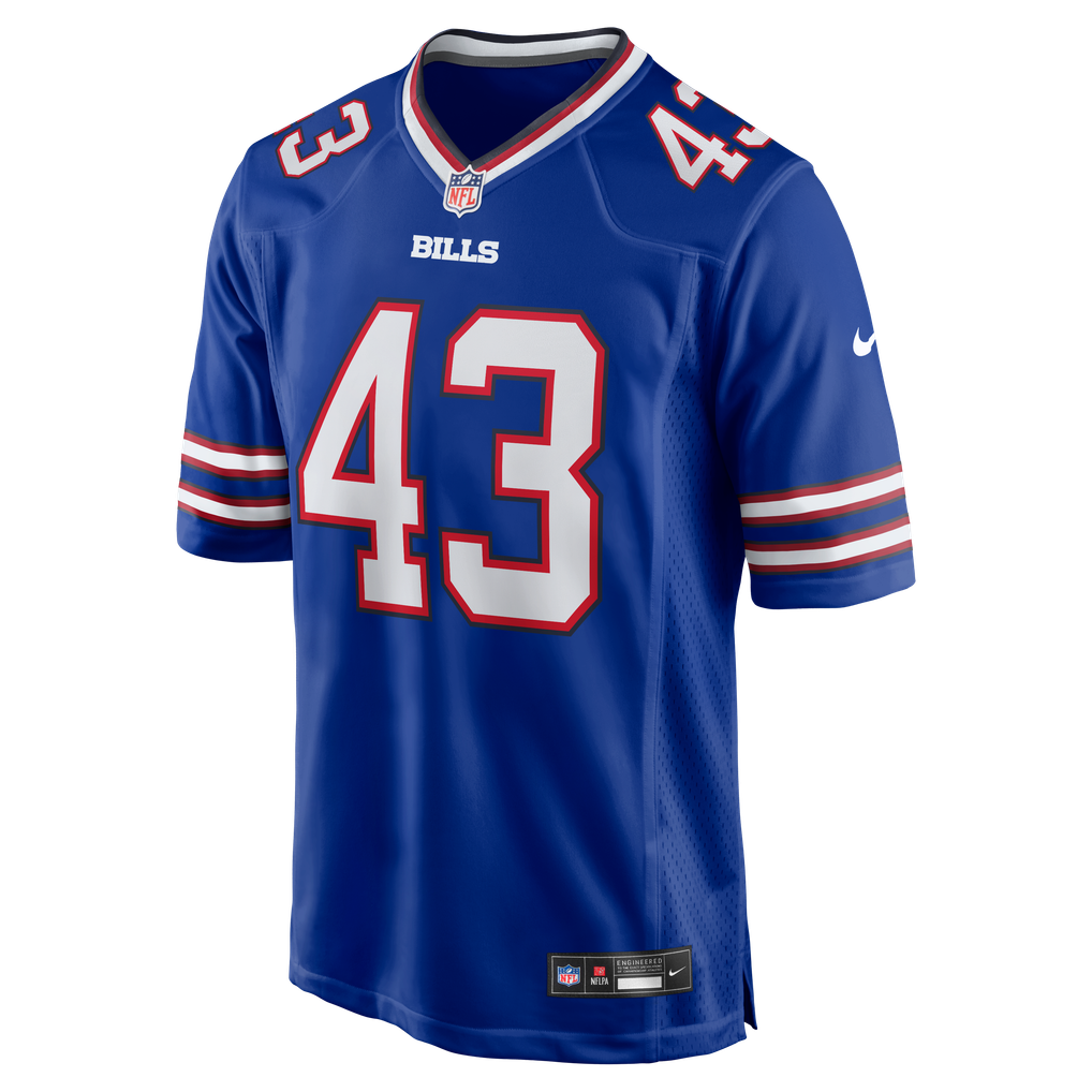 Men's Buffalo Bills Dorian Strong Nike  Royal Team Game Jersey - Image 3