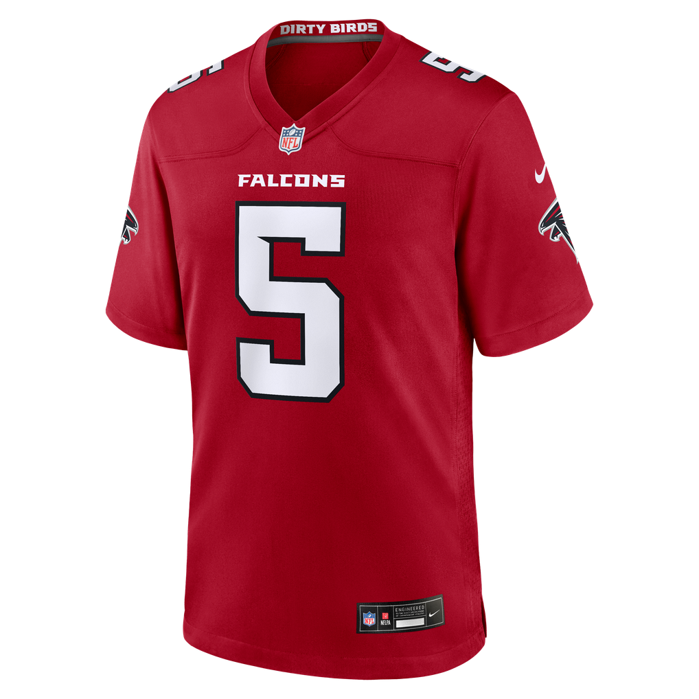 Men's Atlanta Falcons Drake London Nike Red Game Jersey