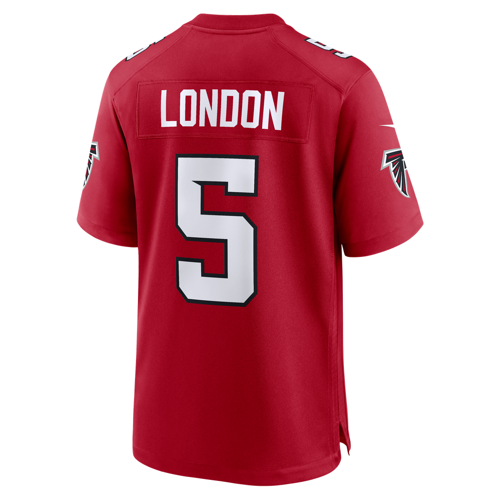 Men's Atlanta Falcons Drake London Nike Red Game Jersey
