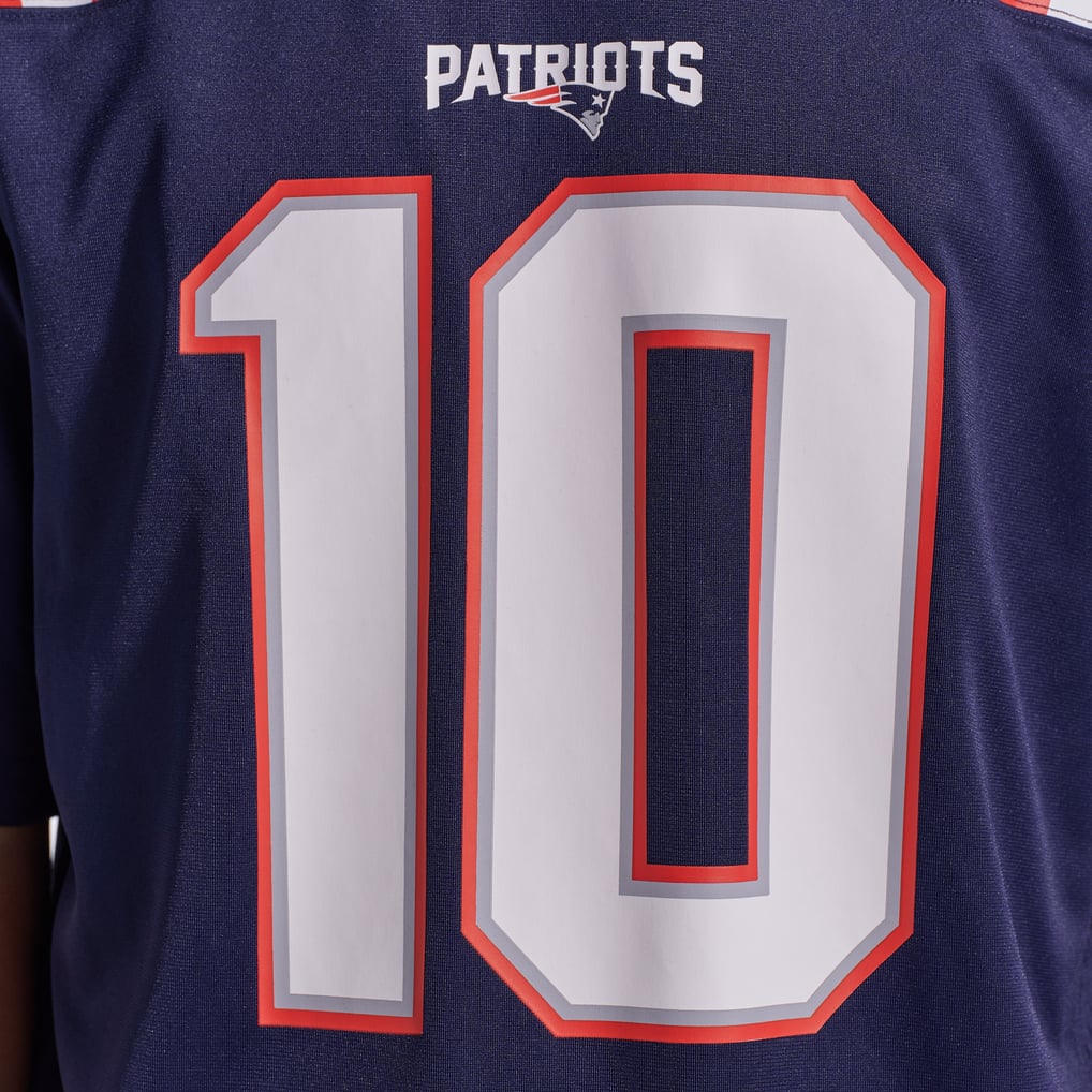 Men's New England Patriots Drake Maye Nike Navy  Player Game Jersey - Image 12