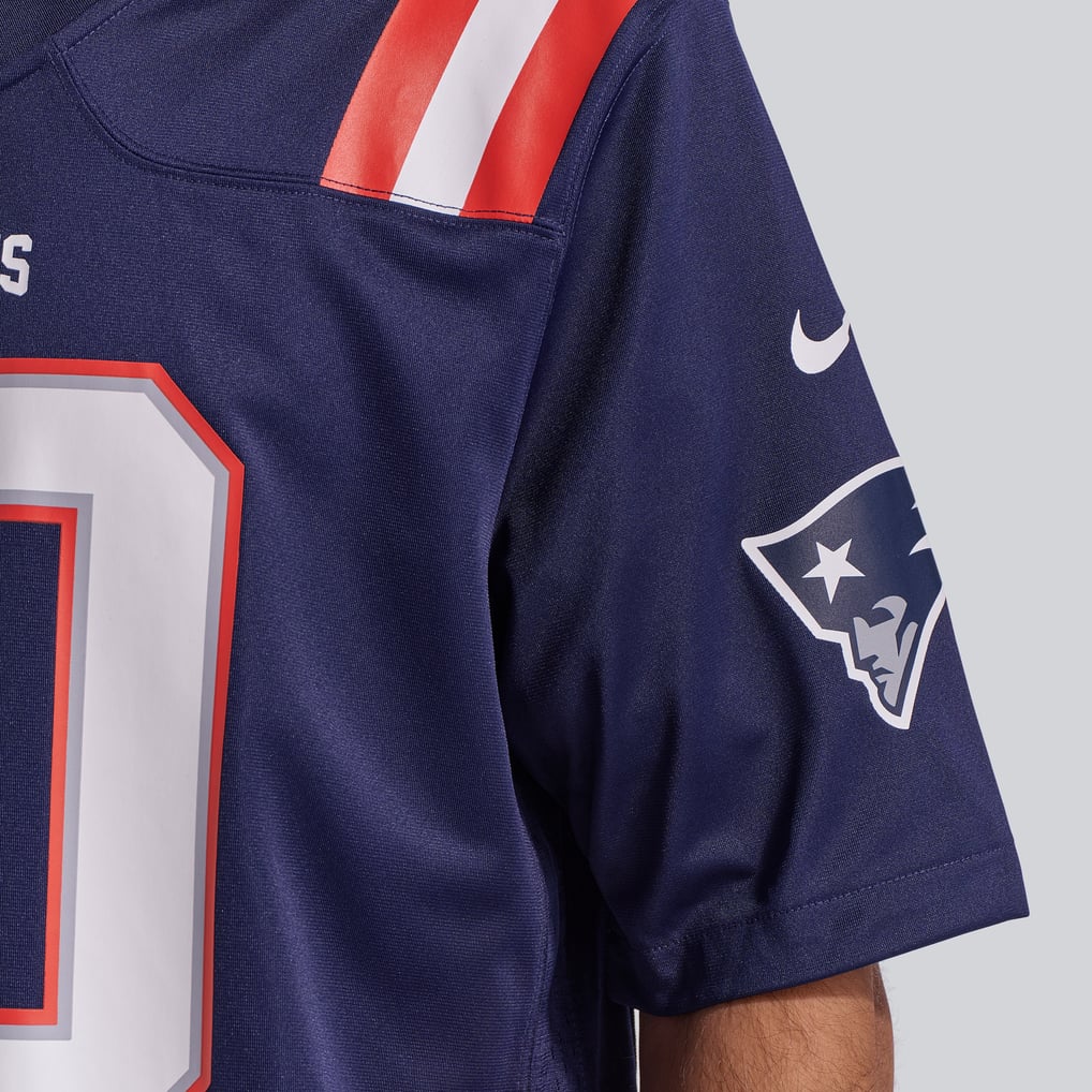 Men's New England Patriots Drake Maye Nike Navy  Player Game Jersey - Image 14