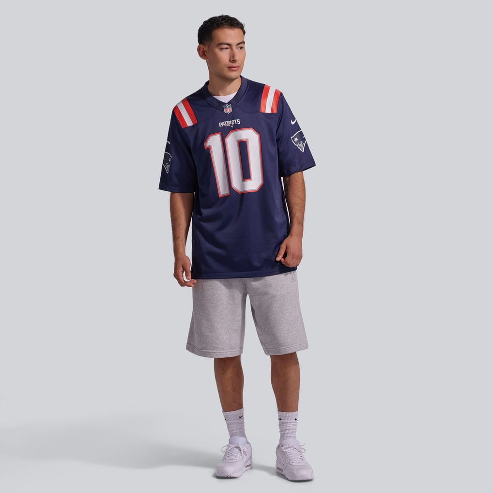 Men's New England Patriots Drake Maye Nike Navy  Player Game Jersey - Image 5