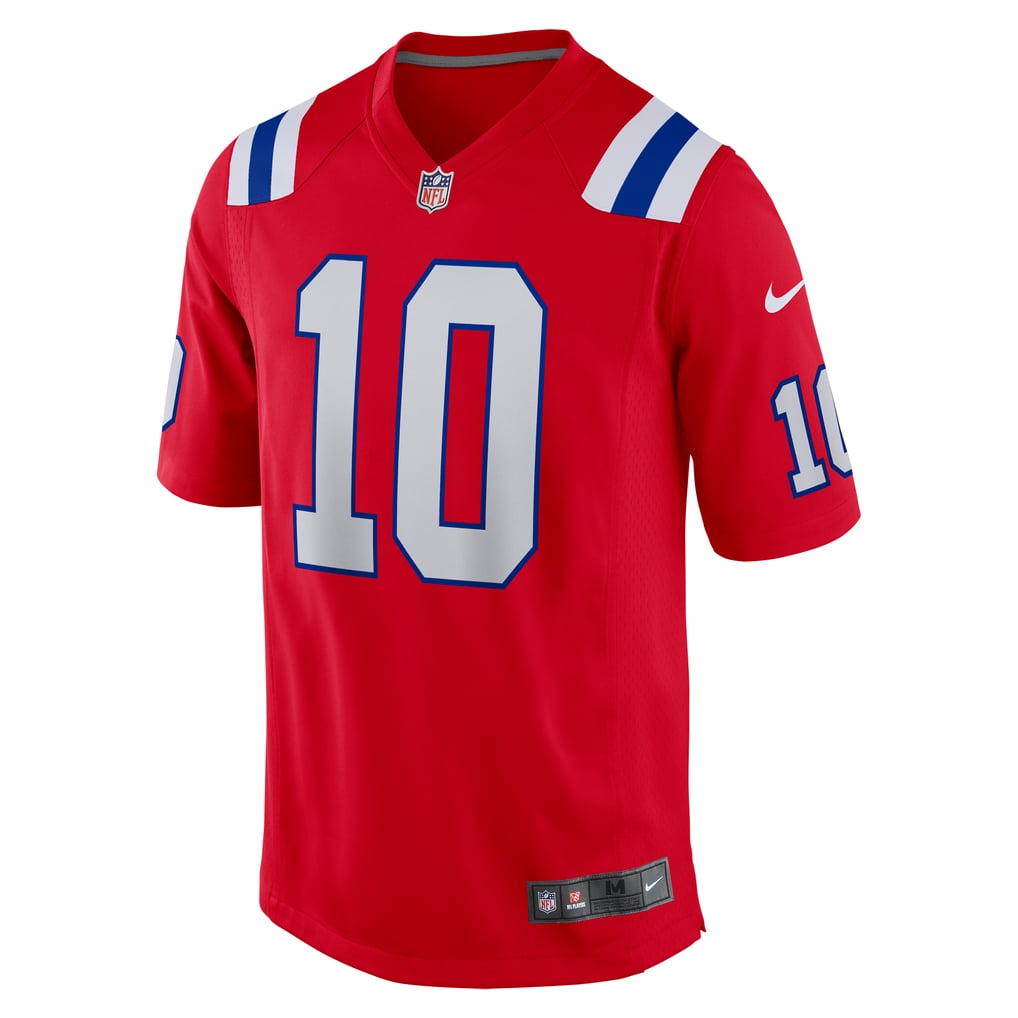 Men's New England Patriots Drake Maye Nike Red  Player Game Jersey - Image 3