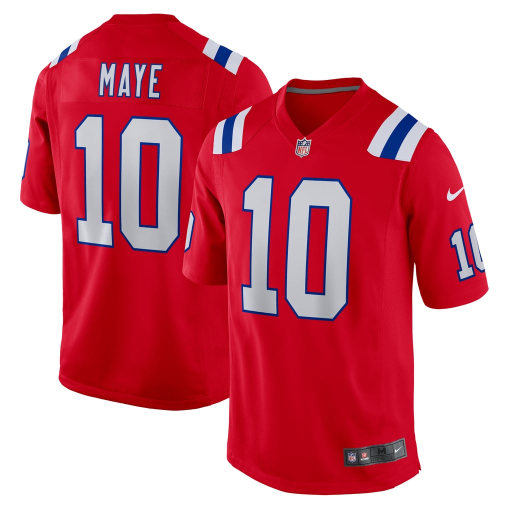 Men's New England Patriots Drake Maye Nike Red  Player Game Jersey - Image 1