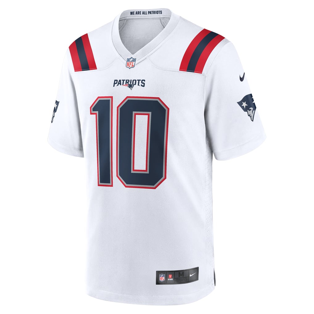 Men's New England Patriots Drake Maye Nike White  Player Game Jersey - Image 3