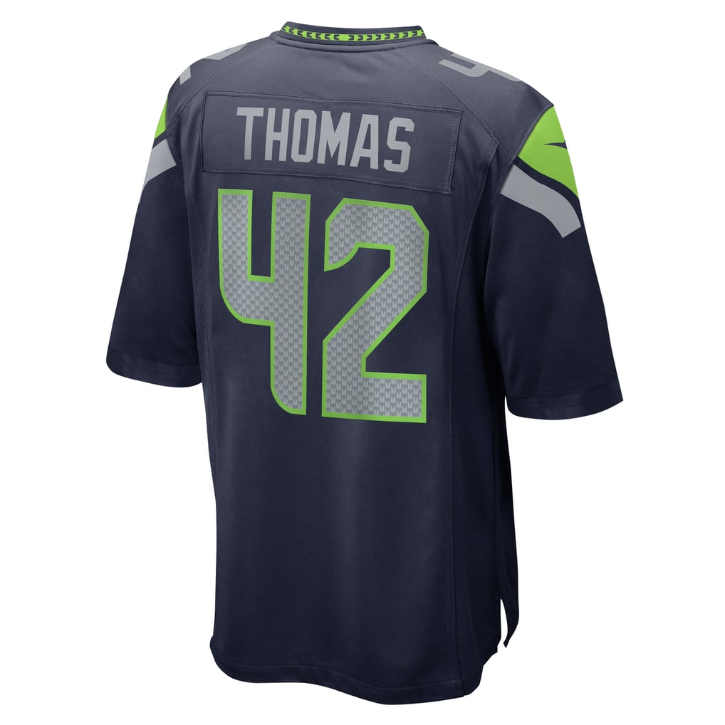 Men's Seattle Seahawks Drake Thomas Nike  College Navy  Game Jersey - Image 4