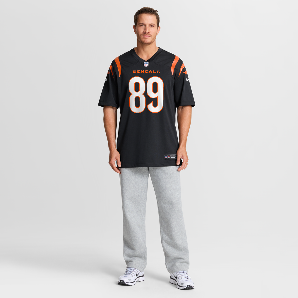 Men's Cincinnati Bengals Drew Sample Nike Black Game Jersey - Image 8