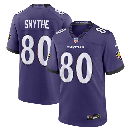 Men's Baltimore Ravens Durham Smythe Nike Purple Team Game Jersey