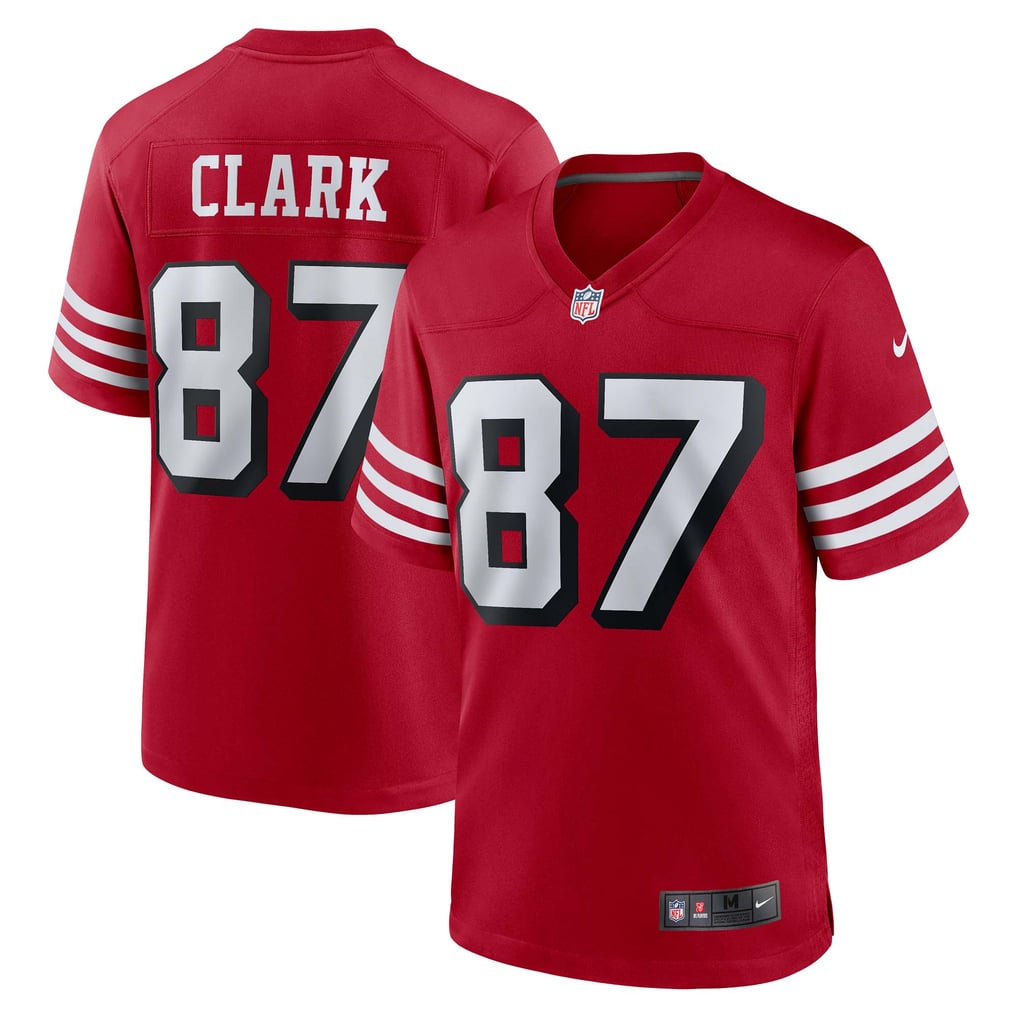 Men's San Francisco 49ers Dwight Clark Nike Scarlet Retired Player Alternate Game Jersey - Image 1