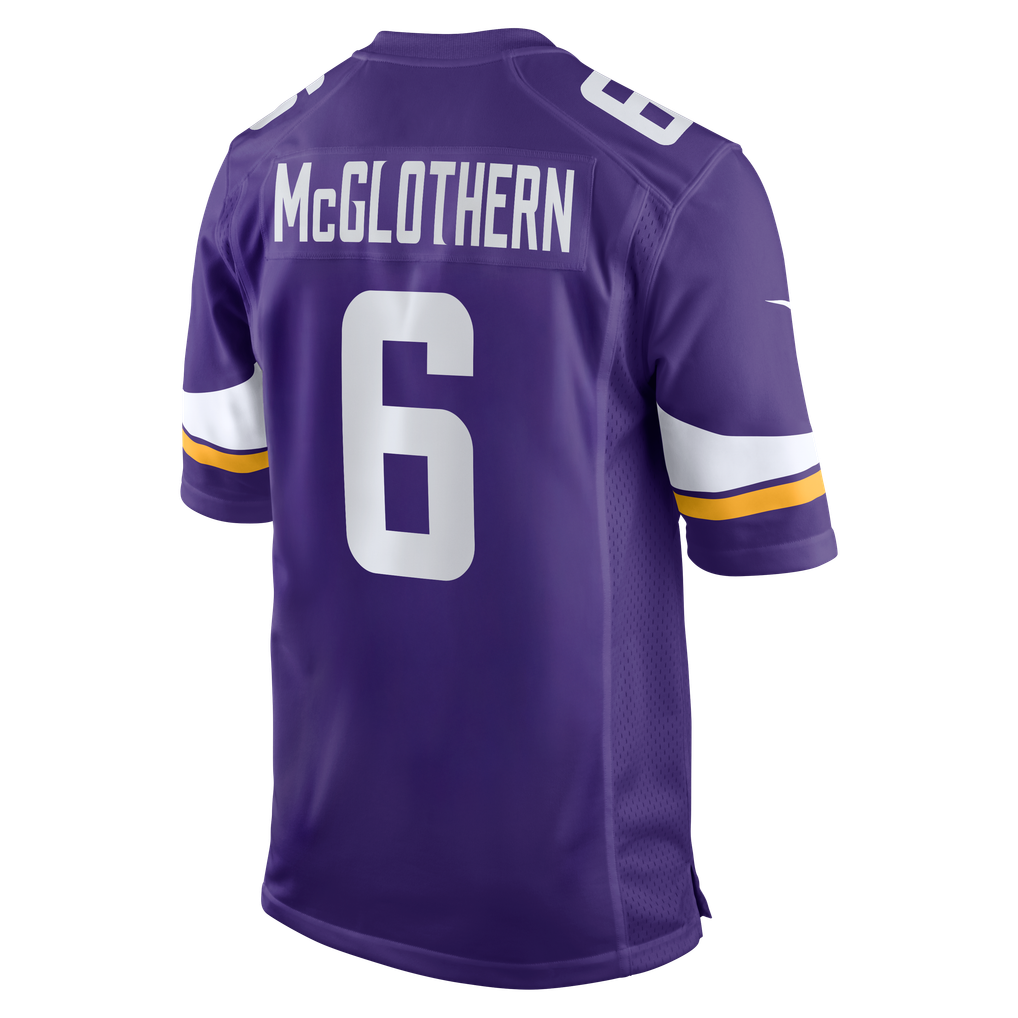 Men's Minnesota Vikings Dwight McGlothern Nike  Purple Team Game Jersey - Image 4