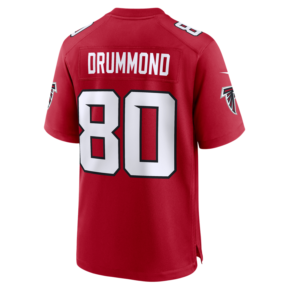 Men's Atlanta Falcons Dylan Drummond Nike Red Team Game Jersey