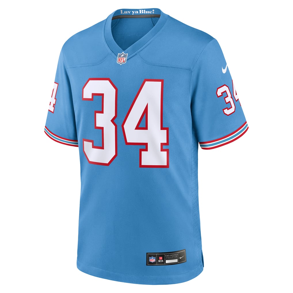 Men's Tennessee Titans Earl Campbell Nike Light Blue Retired Player Alternate Game Jersey - Image 3