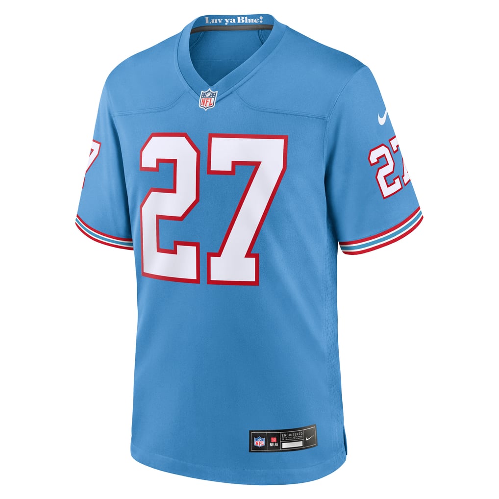 Men's Tennessee Titans Eddie George Nike Light Blue Retired Player Alternate Game Jersey - Image 3