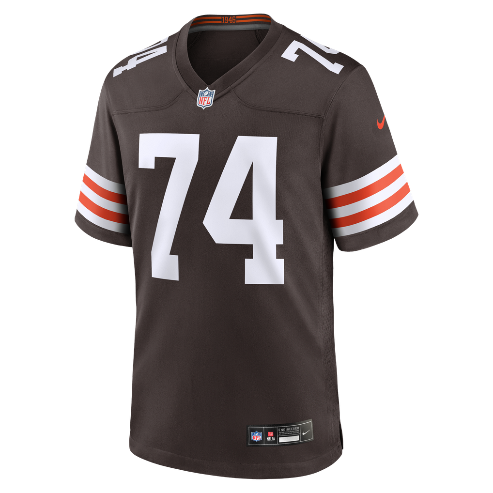 Men's Cleveland Browns Elgton Jenkins Nike Brown Team Game Jersey - Image 3
