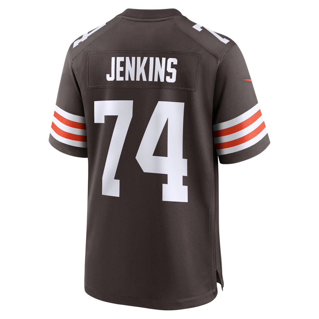 Men's Cleveland Browns Elgton Jenkins Nike Brown Team Game Jersey - Image 4