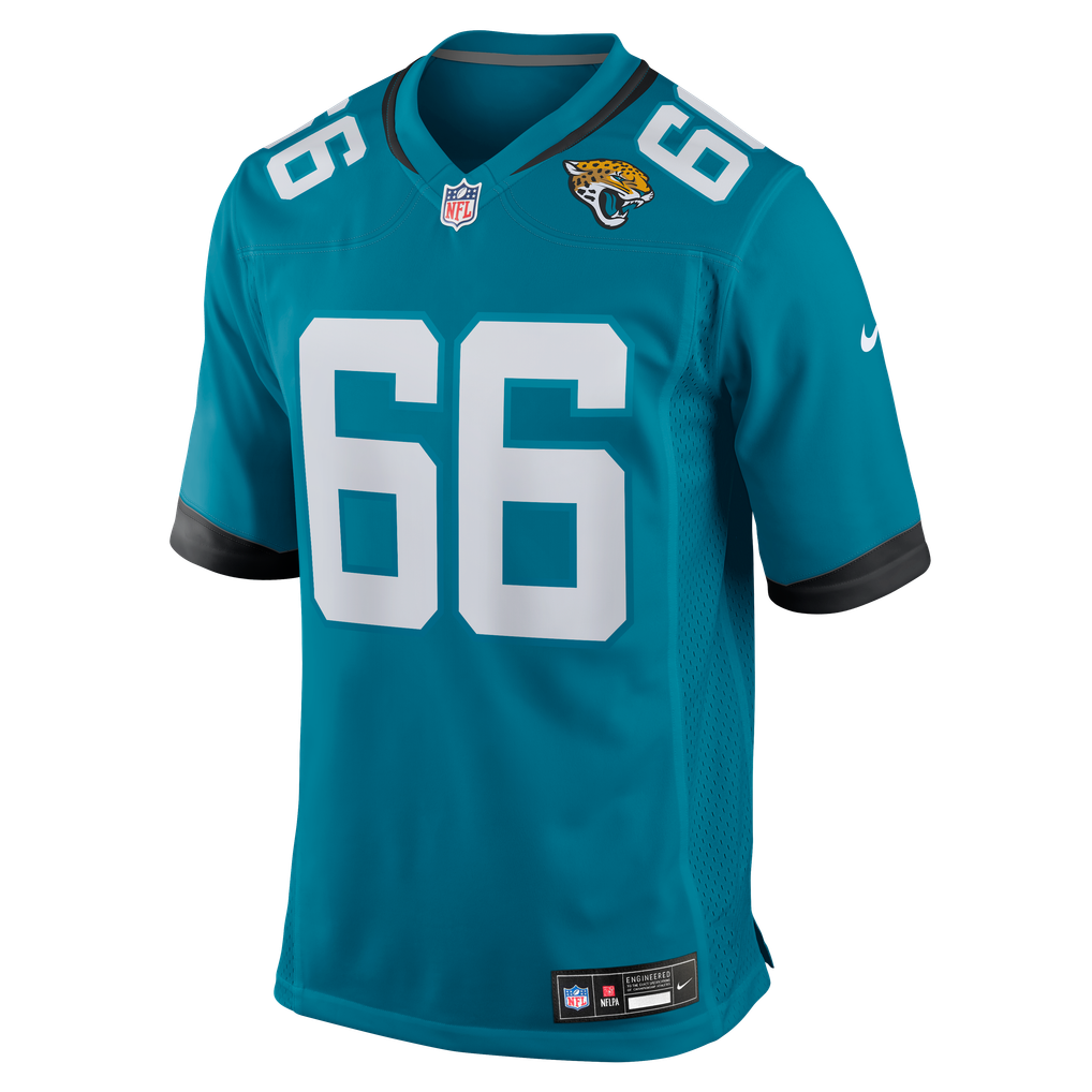 Men's Jacksonville Jaguars Eli Cox Nike Teal Team Game Jersey - Image 5