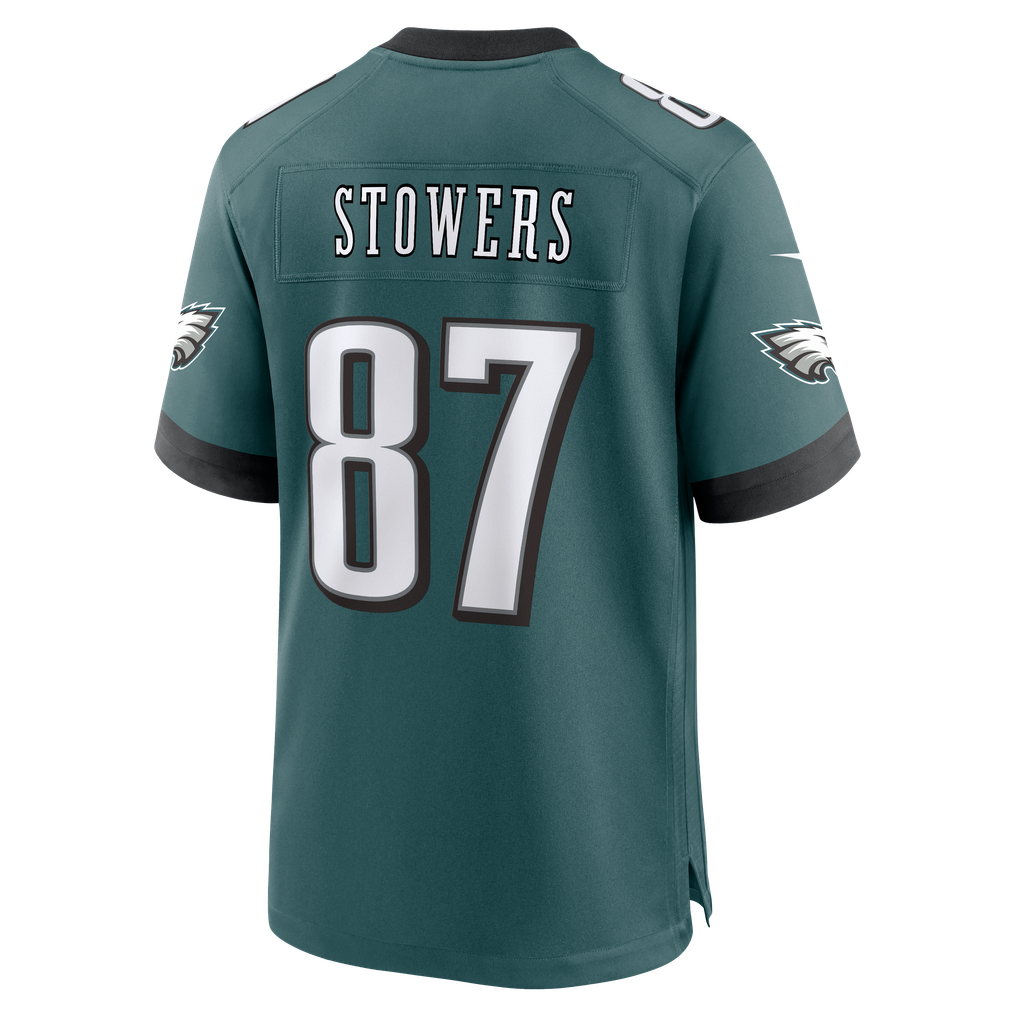 Men's Philadelphia Eagles Eli Stowers Nike Midnight Green Team Game Jersey - Image 4