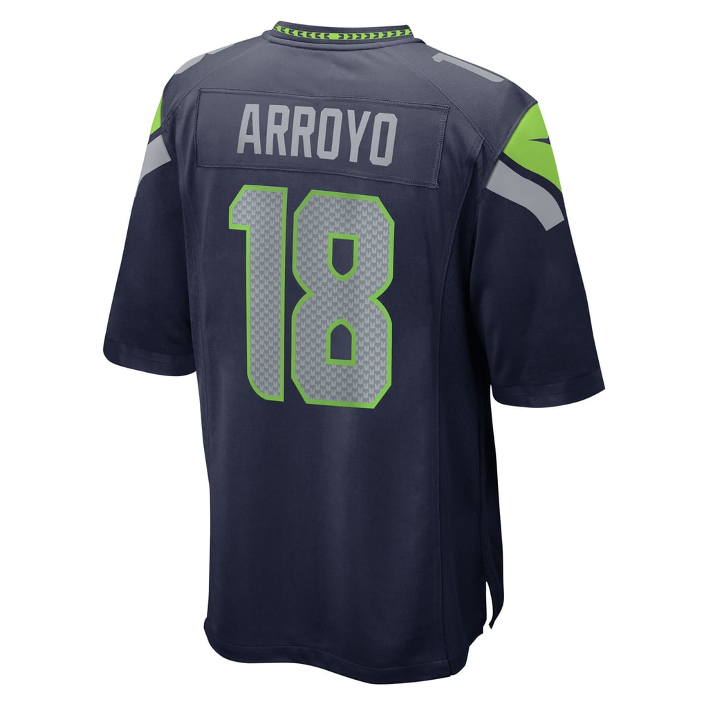 Men's Seattle Seahawks Elijah Arroyo Nike  College Navy Team Game Jersey - Image 4