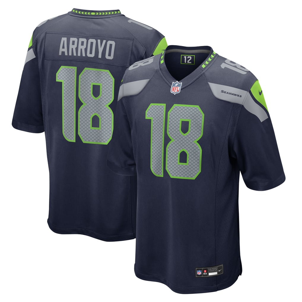 Men's Seattle Seahawks Elijah Arroyo Nike  College Navy Team Game Jersey - Image 1