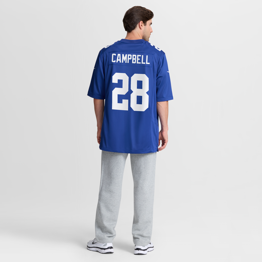 Men's New York Giants Elijah Campbell Nike Royal Team Game Jersey - Image 4
