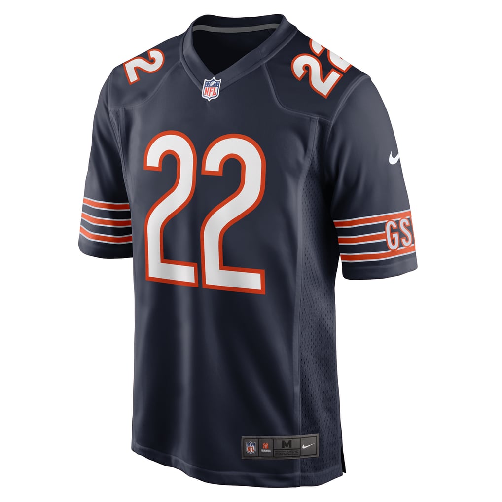 Men's Chicago Bears Elijah Hicks Nike Navy Team Game Jersey - Image 3